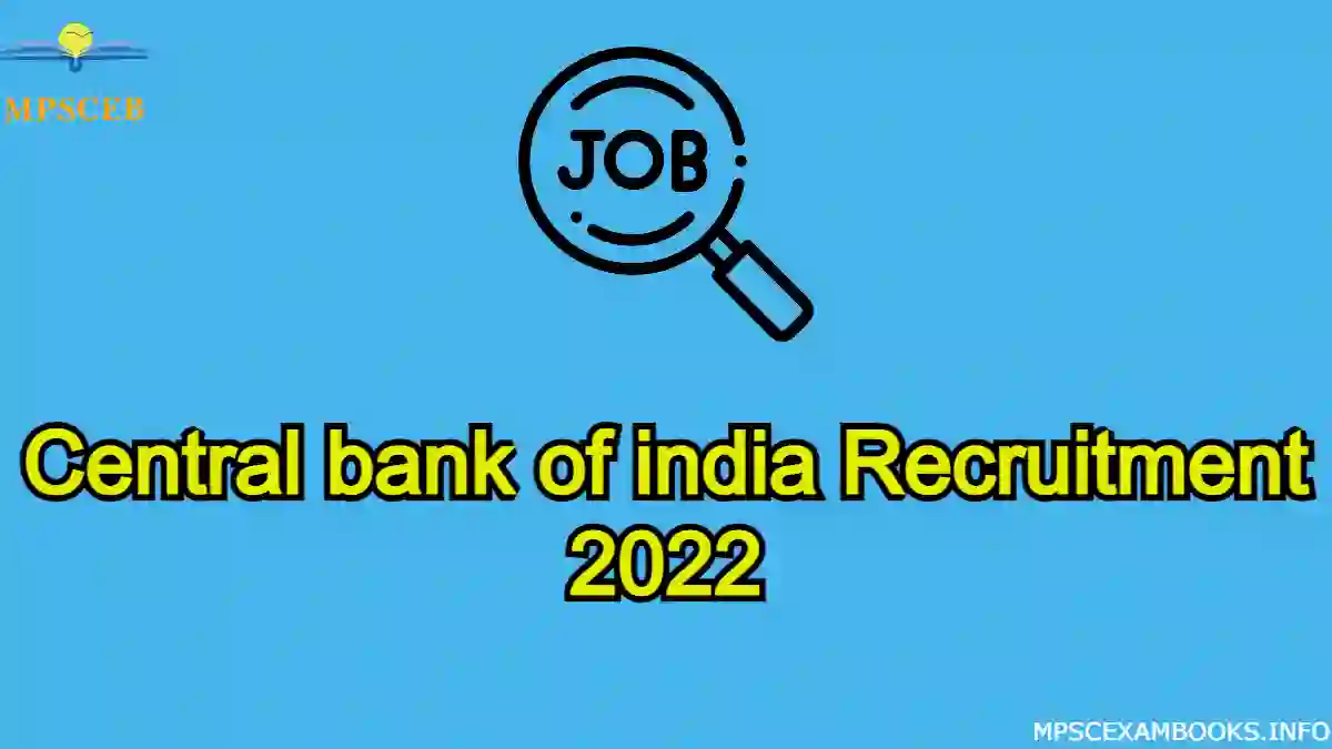 Central bank of india Recruitment 2022